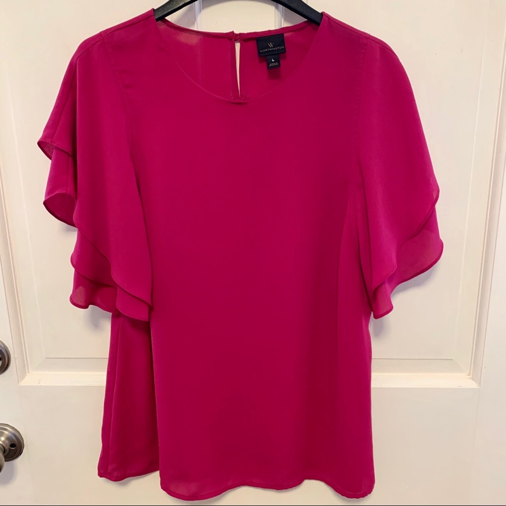 Hot pink Worthington top
